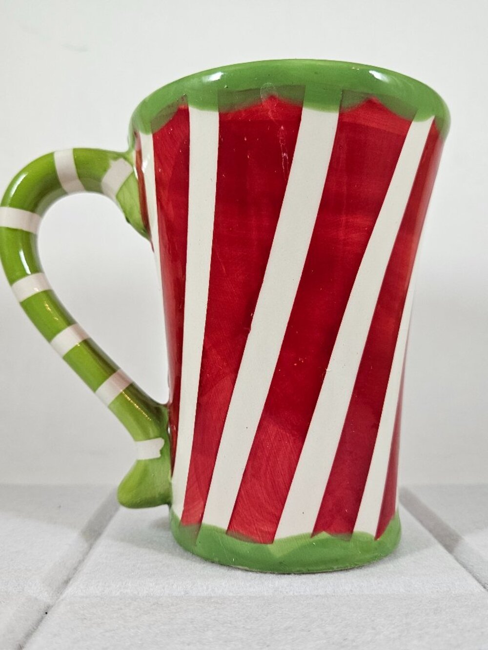Share California Pantry Candy Cane Holiday Ceramic Mug
